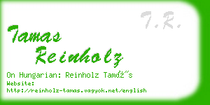 tamas reinholz business card